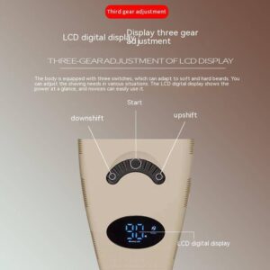 Kemei KM-5856 cross-border new electric shaver LED LCD digital display body washable USB shaver