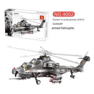 Wange 4005 military National Day parade carrier-based aircraft model assembly small particle building block toys wholesale