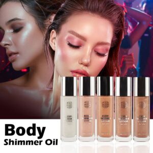 Body shimmer oil Bronzed Body Highlighter Contouring Cross-Border Liquid Highlighter Full Body Brightening