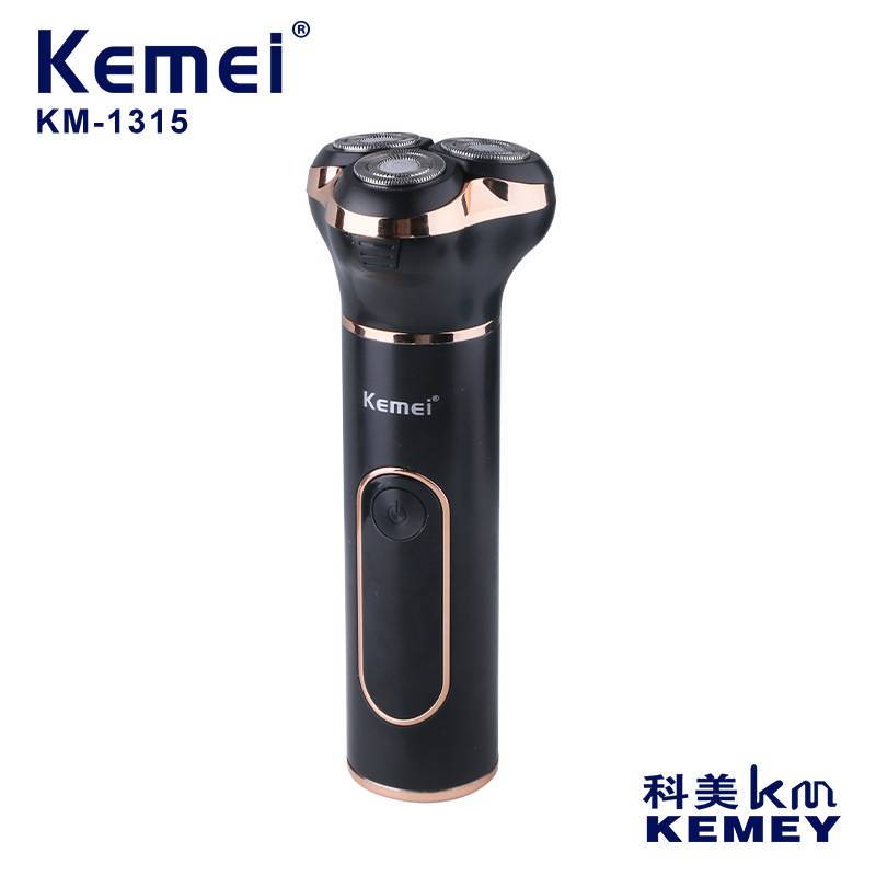 Kemei/KEMEI reciprocating electric razor cross-border new body washing three-head portable razor