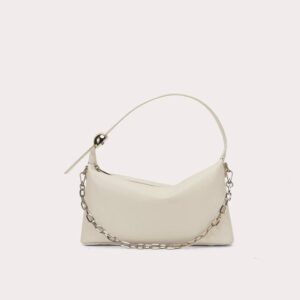 full grain soft luxury women genuine leather shoulder bag metal fashion unique cow leather women handbags