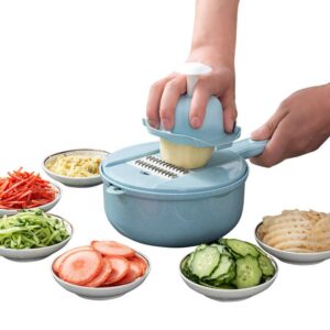 Kitchen multifunctional vegetable cutter potato shredder shredder household rubbing scraping shaving cut flower potato slices