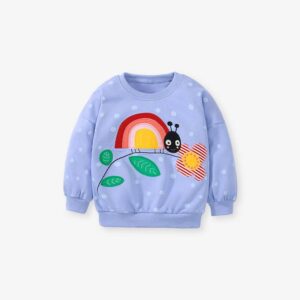 Little maven autumn new girl’s sweater suit long-sleeved cotton children’s suit European and American children’s suit