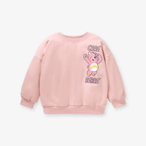 Little maven girls long-sleeved sweater print cute pullover sweater autumn pure cotton children’s cartoon top