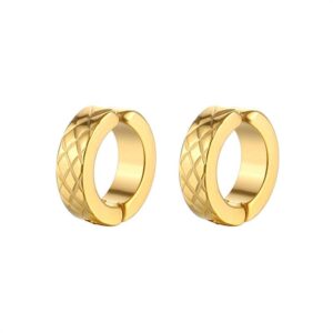 Cross-border ear clip without ear piercing earrings titanium steel fake earrings men’s jewelry simple hypoallergenic earrings female ear bone cli