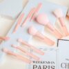 Make Up Brushes Synthetic pink crystal Makeup Brushes professional Makeup Brush Set With bag