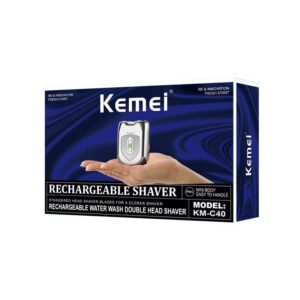 Kemei KM-C40 cross-border explosive metal electric shaver USB magnetic head mini portable shaver