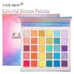 HANDAIYAN Wholesale 30 Colors Eyeshadow Palette Shimmer Matte Glitter Eyes Vegan Makeup Cosmetics