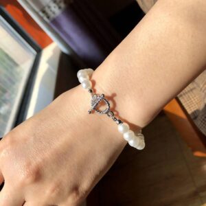 Baroque pearl bracelet OT buckle