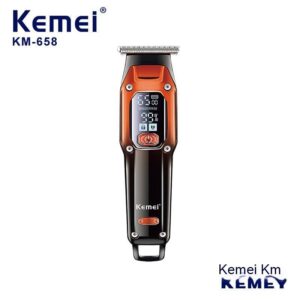 Komei electric clipper KM-658 cross-border new LED LCD digital display USB fast charging clipper hair salon hair clipper