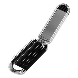 Spot Folding Close-toothed Comb with Mirror Portable Portable Shunfa Hairdressing Plastic Small Comb