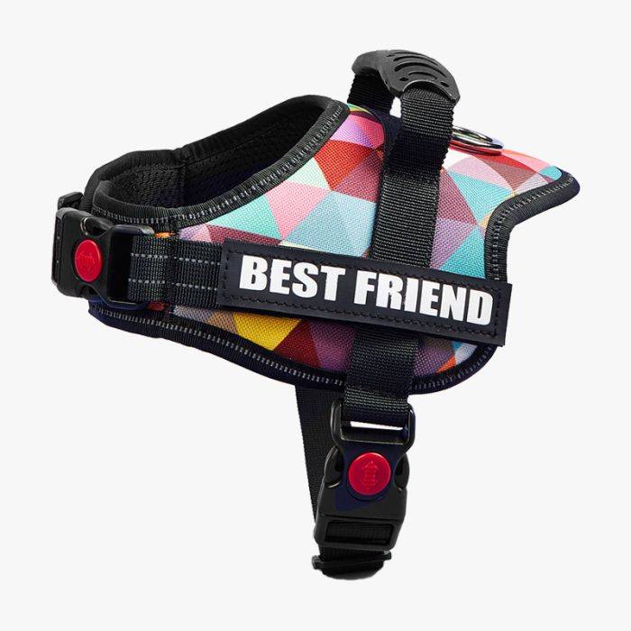 Dog chest strap big dog collar leash undershirt clothes with night reverse Light Pet Products