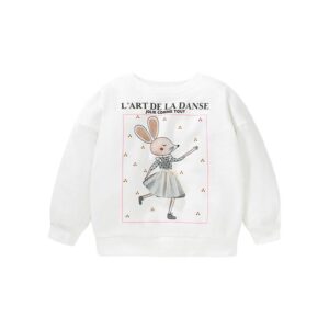 Little maven autumn long-sleeved girls’ sweater printed cotton top European and American new children’s pullover