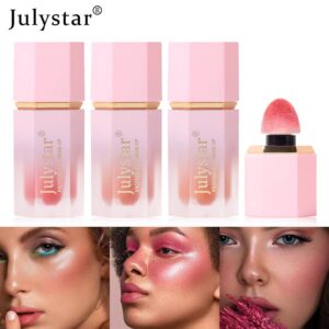 Single color brightening liquid blush rosy expansion color eyeshadow retouching tanning red female face rouge water