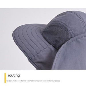 Sun big brim hat anti-ultraviolet sun hat summer breathable shawl hat outdoor fishing sun hat wholesale