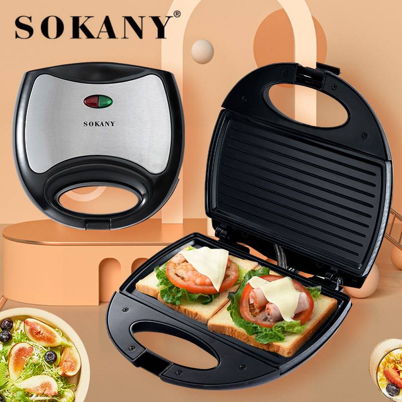 SOKANY102 luxury stainless steel triangle home sandwich machine toaster sandwich machine
