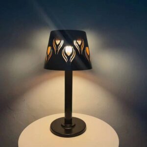 LED Outdoor Patio Park Solar Table Lamp Cafe Restaurant Bar Ambiance Table Lamp Iron Table Lamp Table Lamps