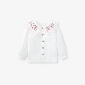 Little maven girl strap dress European and American children’s skirt autumn cotton skirt children’s embroidery children’s skirt