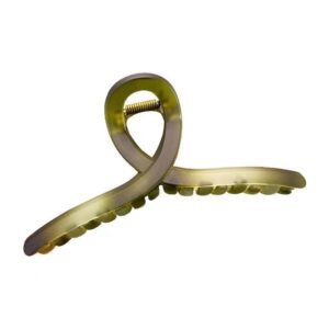 Simple matte hair clip green elegant big grab clip female head dish hair shark clip temperament hair clip clip headdress
