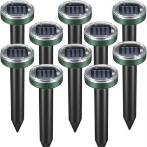 Amazon outdoor solar sonic mouse repellent square round snake repellent high-power farm hexagonal