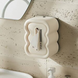 Household light luxury style wall-mounted tissue box bathroom kitchen living room creative spring press desktop paper box