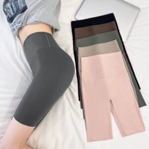 Women’s Sports Shark Pants Anti-Explosion Abdominal Hip Lift Summer Riding Pants Yoga Leggings