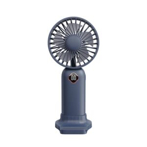 2023 new handheld mini mute small fan desktop small electric fan portable handheld fan support logo