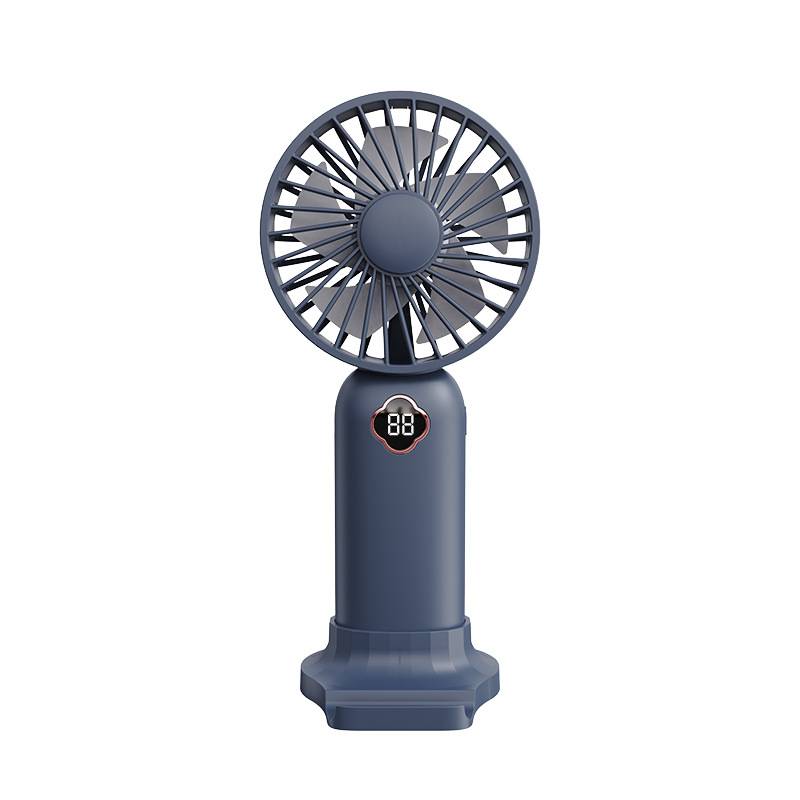 2023 new handheld mini mute small fan desktop small electric fan portable handheld fan support logo