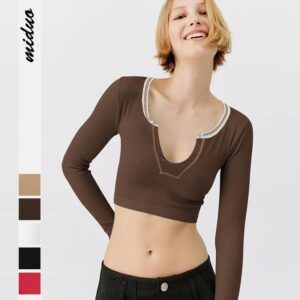 Y2K Rib Stylish Hotties Stylish Brallete Streetwear Crop Tops For Women 2023