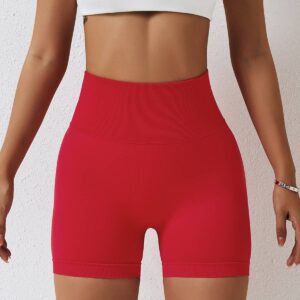 European and American seamless high-waist yoga shorts hip-lifting abdomen tight shorts training sports running fitness pants women 6844