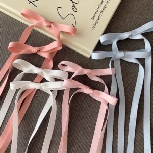 Hair Ribbon Bow Hairpin Ribbon Double Ponytail Cute Headwear Fashion Hair Tie Headwear Hairpin Hair Accessories
