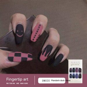 2023 New Wearable Nail Sticker Jelly Glue Explosive Style Broken Diamond Butterfly Glitter Powder Nail Art Sheet Finished Nail Sticker