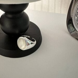 S925 sterling silver shell Ring Open ring