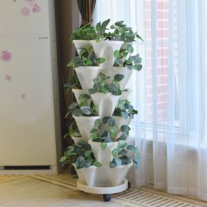 3D planting pots Multi-layer creative flower pots oversized plastic planting boxes Strawberry pot plant pots home balcony