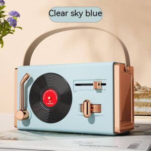 Retro Mini Record Bluetooth Speaker Creative Record Player Modeling Speaker Portable Vinyl Record Player Bluetooth Audio