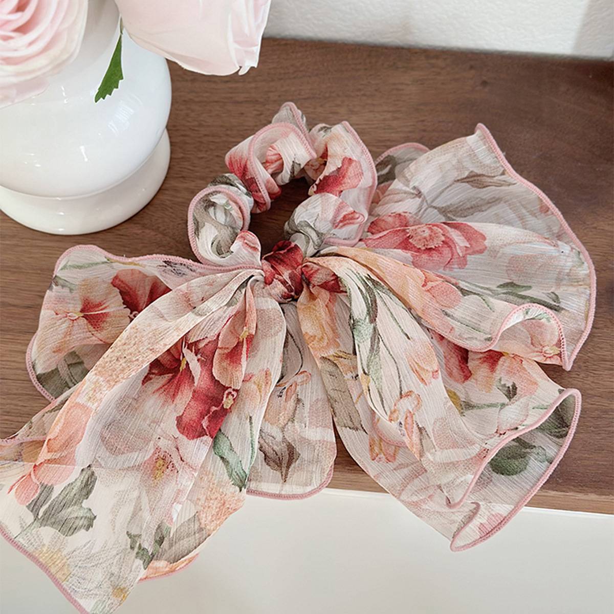 French bow hair ring