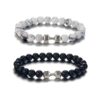 Dumbbell stone frosted bracelet Gym Bracelet