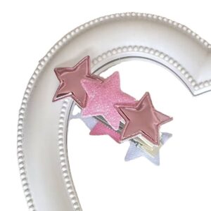 Spring new simple color star hair clip fashion fresh ins style sweet girl side bangs hair clip