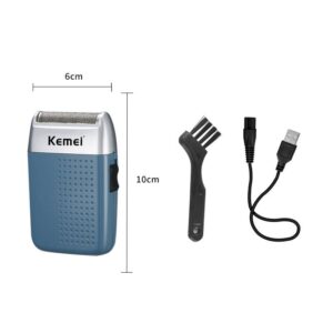 Kemei KM-5855 Men’s Electric Razor USB Reciprocating Floating Veneer Beard Razor