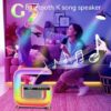 New private model big G smart stage light Bluetooth speaker wireless fast charging colorful bedside atmosphere light wake-up light USB
