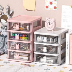 Plastic Drawer Cosmetics Organizer Customer Design Multifunction2 3 4 5 layer Office Desktop Storage Drawer Box