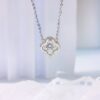 Four-leaf clover S925 sterling silver necklace