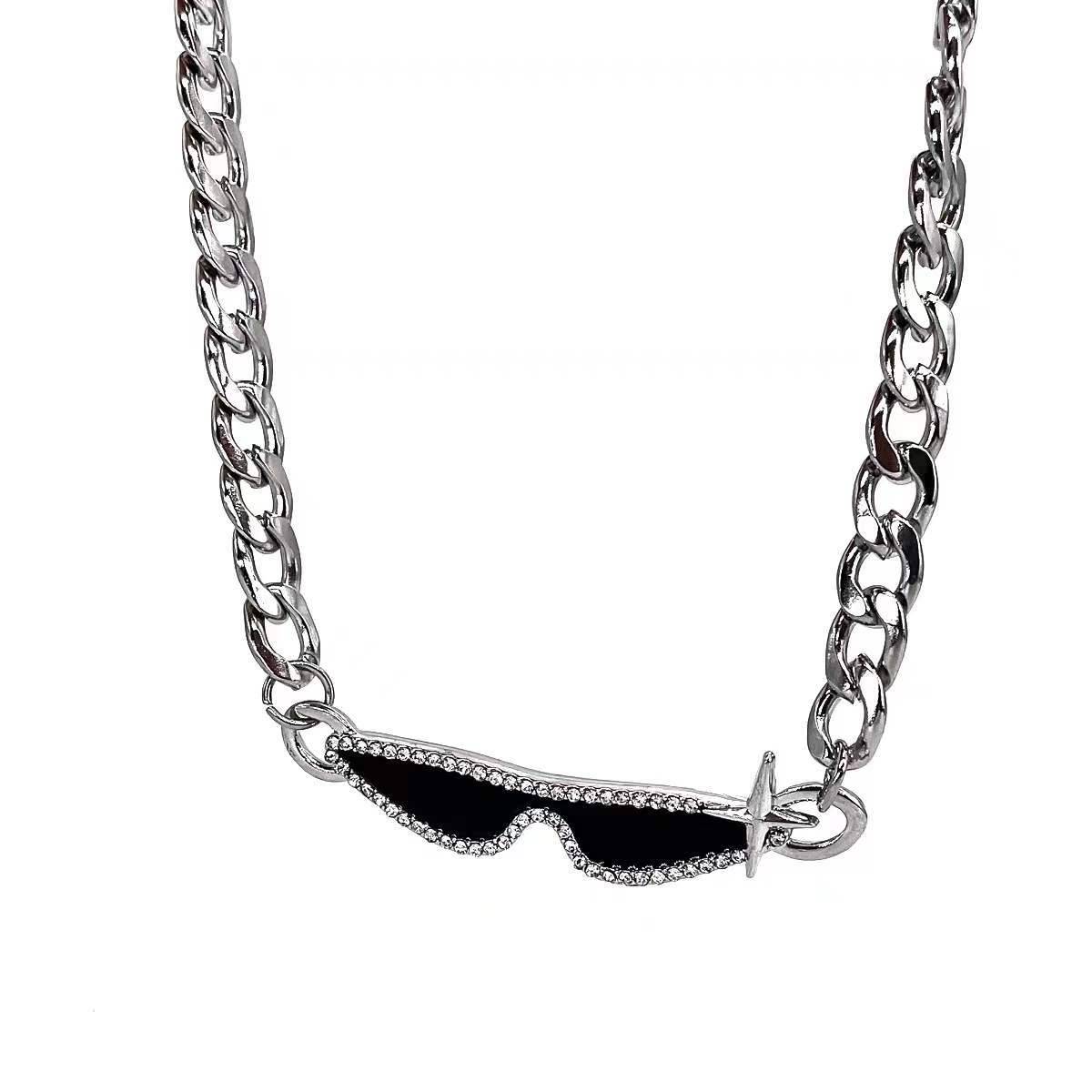 Sunglasses titanium steel necklace