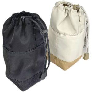 Foldable Reusable Canvas Storage Bag Organizer Fabric Cotton Drawstring Bag