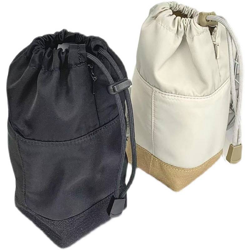 Foldable Reusable Canvas Storage Bag Organizer Fabric Cotton Drawstring Bag