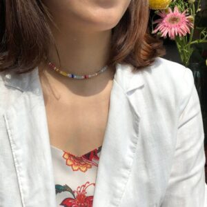 Glass Beads Pearl clavicle chain