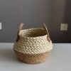 Plant Crafts Straw Decorative Straw Bags Flower Pot Weaving Home Bamboo Flower Baskets Bamboo Woven Baskets