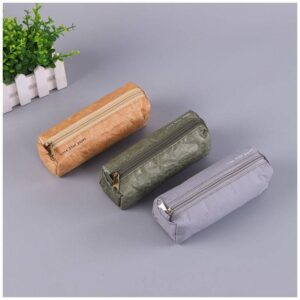 Custom Reusable Tyvek Brown Paper Pencil Bags Cosmetic Bags