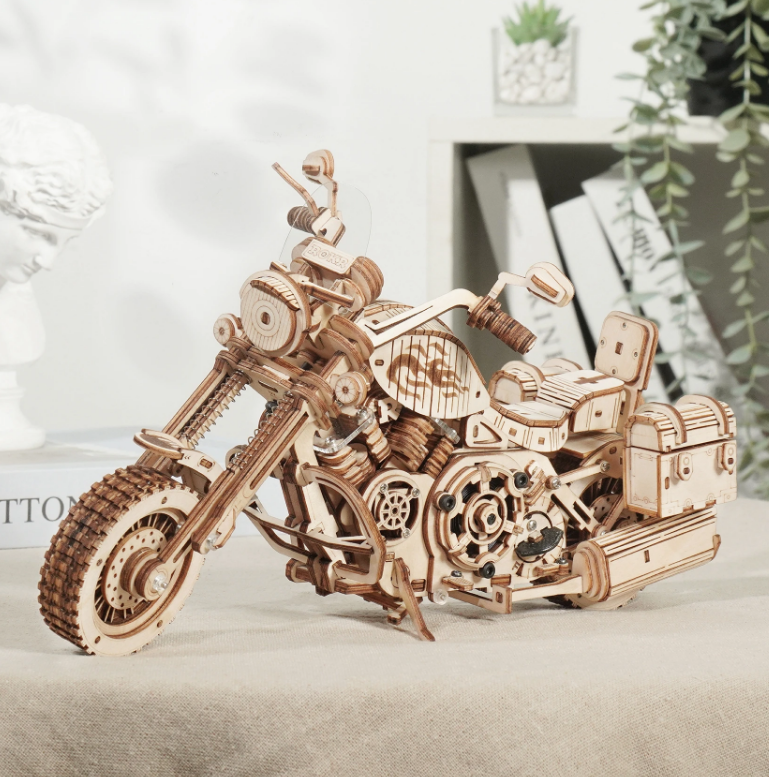 Robotime Rokr Cruiser Motorcycle DIY Wooden Model