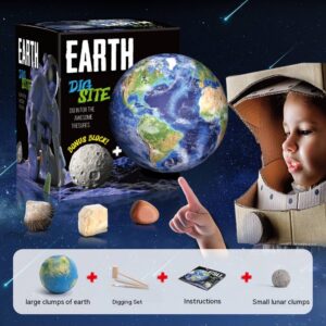 Solar System Earth Moon Astronaut Gemstone Archaeology Digging Toys
